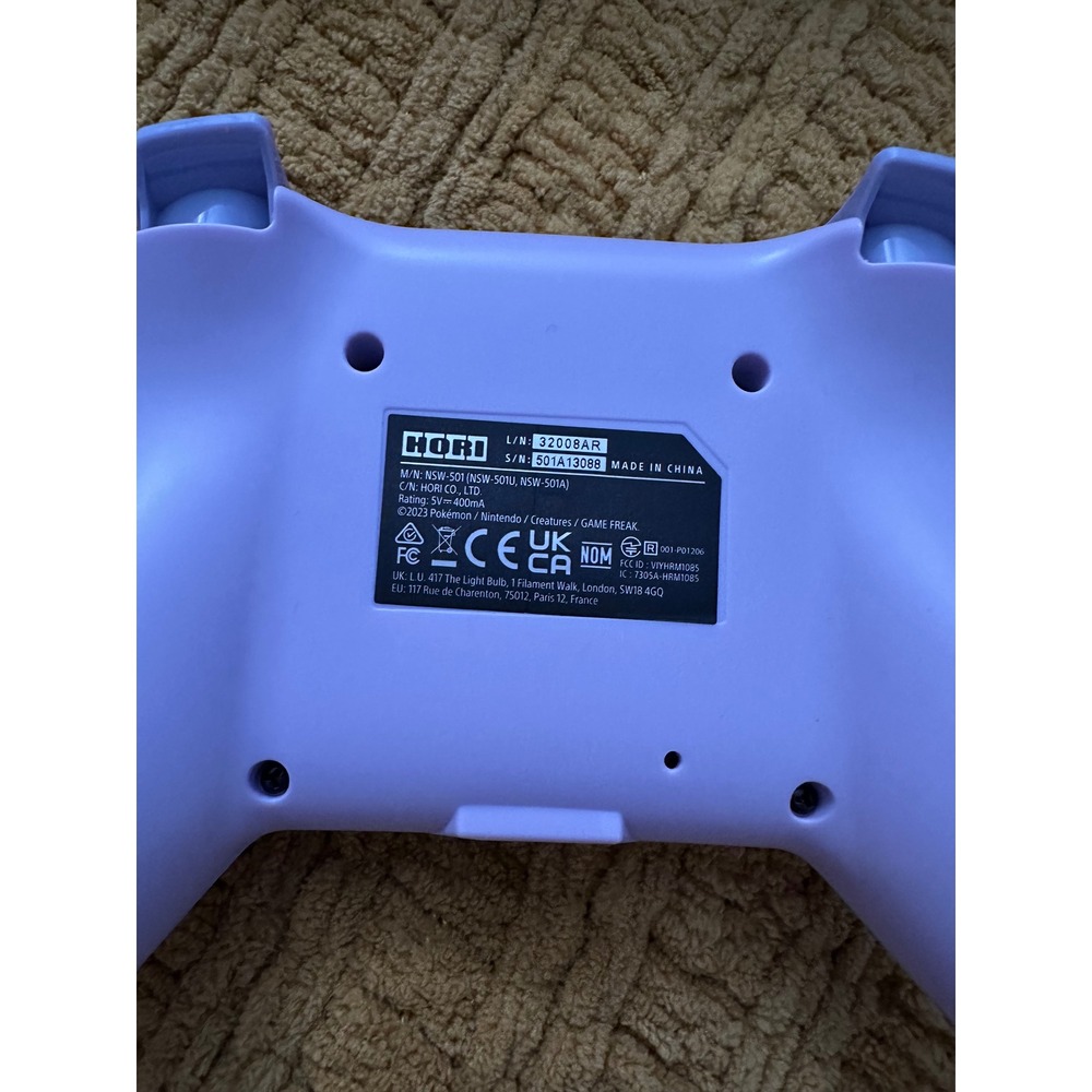 Hori Wireless Horipad Nintendo Switch OS Purple Excellent Eevee Evolutions - Picture 12 of 13